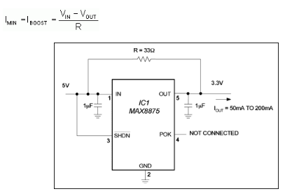 单个电阻器提供来自<b class='flag-5'>线性</b><b class='flag-5'>稳压器</b>的额外<b class='flag-5'>电流</b>