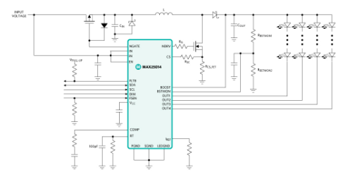 采用<b class='flag-5'>MAX</b>25014的<b class='flag-5'>LED</b><b class='flag-5'>背光驱动</b>系统的低输入电压工作