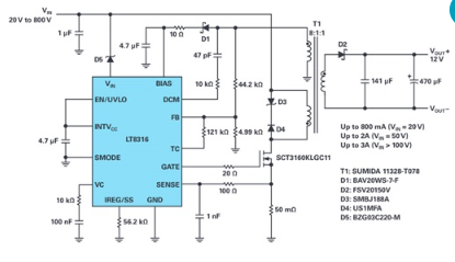 <b class='flag-5'>扩展</b><b class='flag-5'>600V</b><b class='flag-5'>输入</b>、无光耦合器<b class='flag-5'>隔离</b>式反激式<b class='flag-5'>控制器</b>的<b class='flag-5'>电源</b><b class='flag-5'>电压</b>