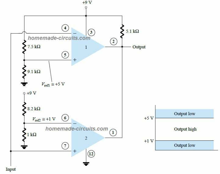 LM339 用作窗口比较器