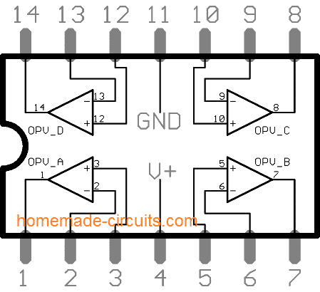 lm324引脚图和参数，lm324应用电路讲解