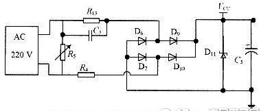 阻电容降低电路--基于AVR的智能节能插头设计方案