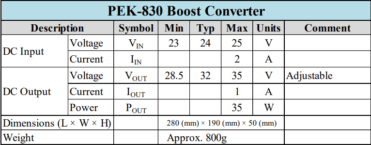 PEK-830模块之BOOST电路