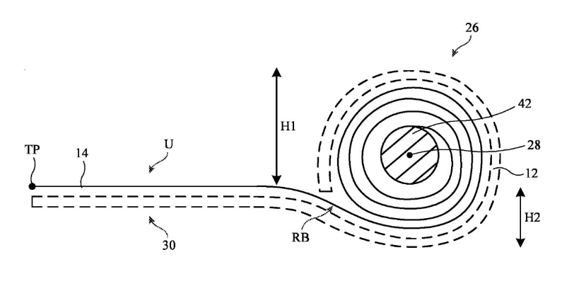 蘋果iPhone新專利公布：搭載卷軸屏幕，卷曲時可局部變薄