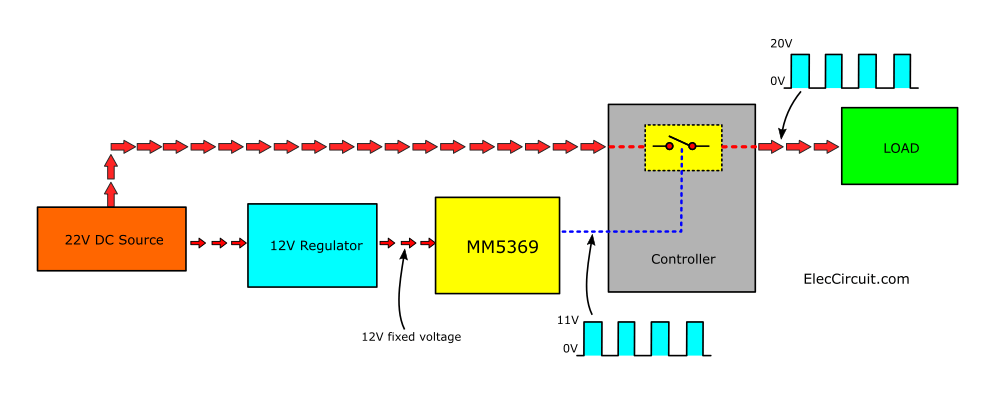 如何使用LM317作为开关来打开和关闭电源负载