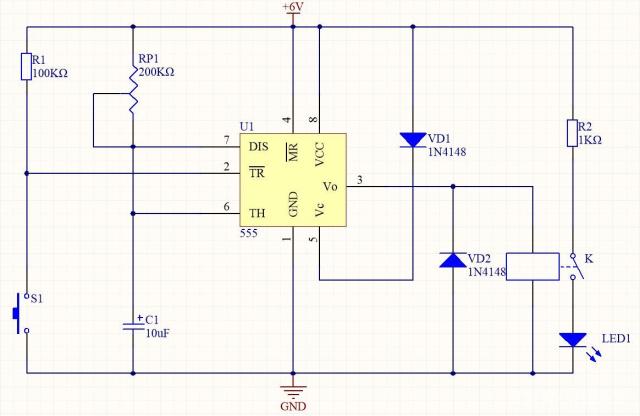 <b class='flag-5'>555</b><b class='flag-5'>定时器</b>电路原理图 基于<b class='flag-5'>555</b>芯片的<b class='flag-5'>定时器</b>电路设计