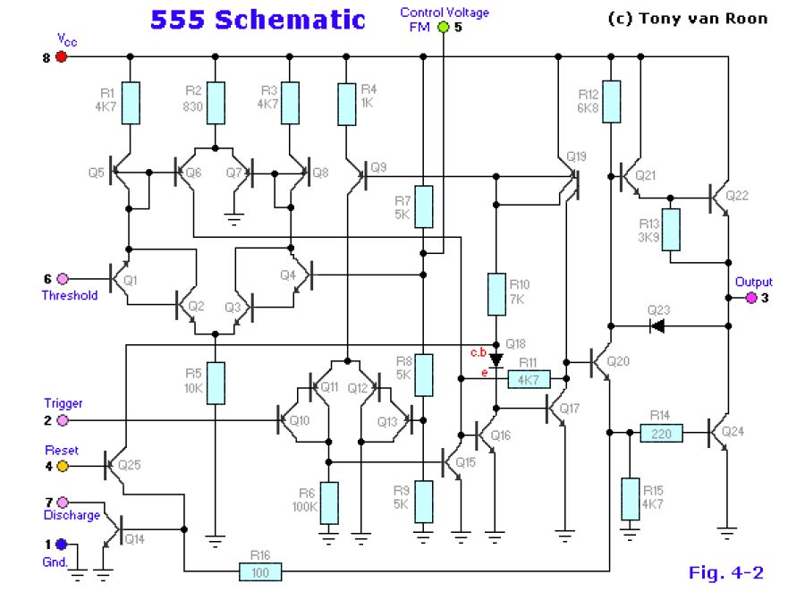 555时基电路原理 555芯片原理图 555时基电路引脚图