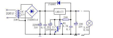 lm317t稳压可调电路图讲解