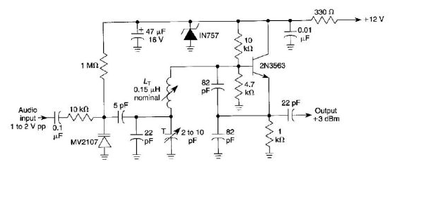 調(diào)頻振蕩器電路原理圖講解