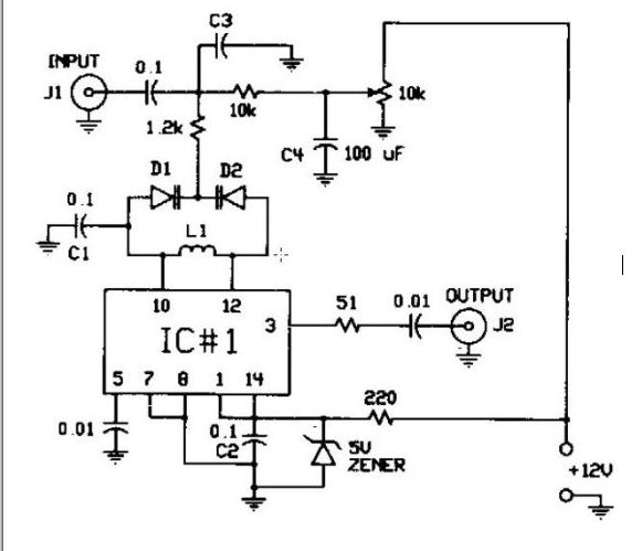 基于MC1648P构建的调频调制器电路图