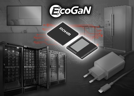 ROHM开发出EcoGaN™ Power Stage IC“BM3G0xxMUV-LB”， 助力减少服务器和AC适配器等的损耗和体积！