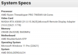 AMD Zen4 <b class='flag-5'>64</b><b class='flag-5'>核心</b><b class='flag-5'>撕裂</b>者首次现身：96<b class='flag-5'>核心</b>大杀四方