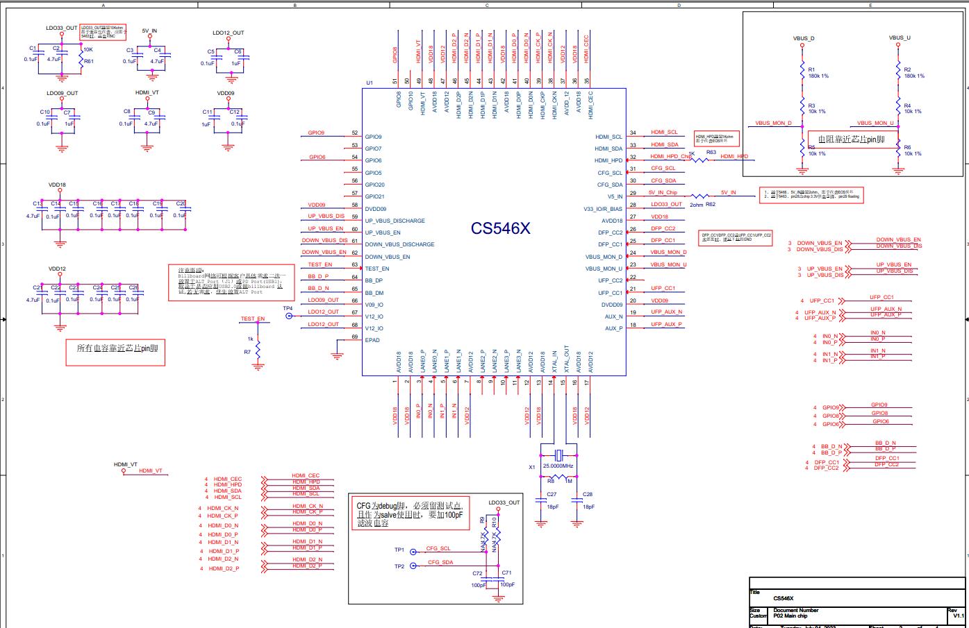 ASL <b class='flag-5'>CS5466</b>电路原理图|TYPEC转<b class='flag-5'>HDMI2.1</b>方案设计