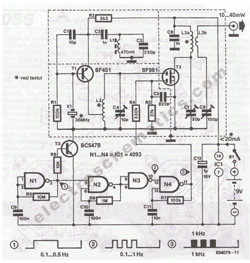 144MHz无线电信标电路原理图详解
