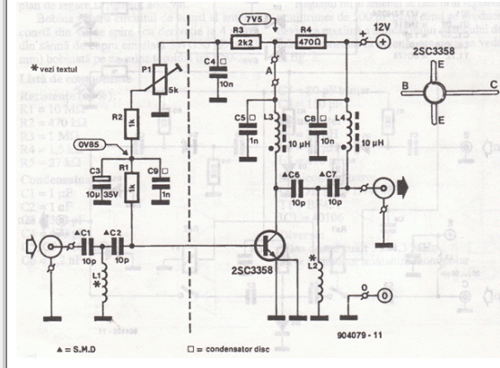 宽带UHF<b class='flag-5'>电视</b><b class='flag-5'>天线</b><b class='flag-5'>放大器</b>原理图讲解