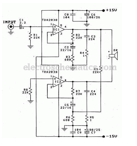 基于TDA2030的<b class='flag-5'>35W</b>音频功率放大器电路