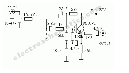 一种简单的晶体管<b class='flag-5'>混音器</b>电路图