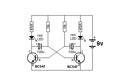 互補對稱無穩態多諧振蕩器電路圖