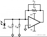高带宽低噪声跨阻放大器应用电路的噪声估算方法