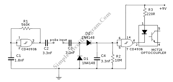 基于CD4093的水位傳感器電路