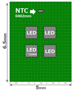 基于NTC热敏电阻的<b class='flag-5'>LED</b>闪光<b class='flag-5'>基板</b>的温度检测