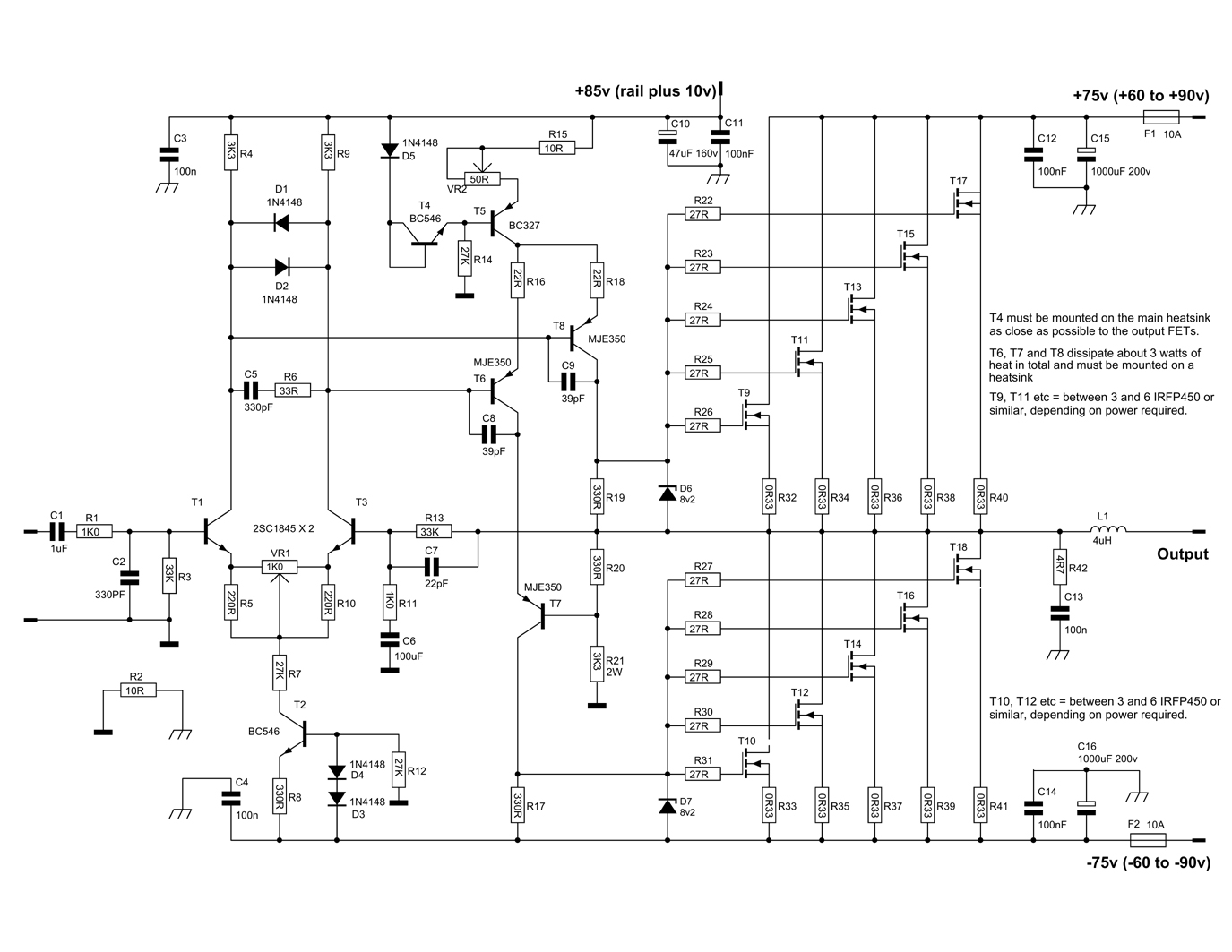 600W <b class='flag-5'>MOSFET</b><b class='flag-5'>功率放大</b>器<b class='flag-5'>电路</b>图及PCB设计