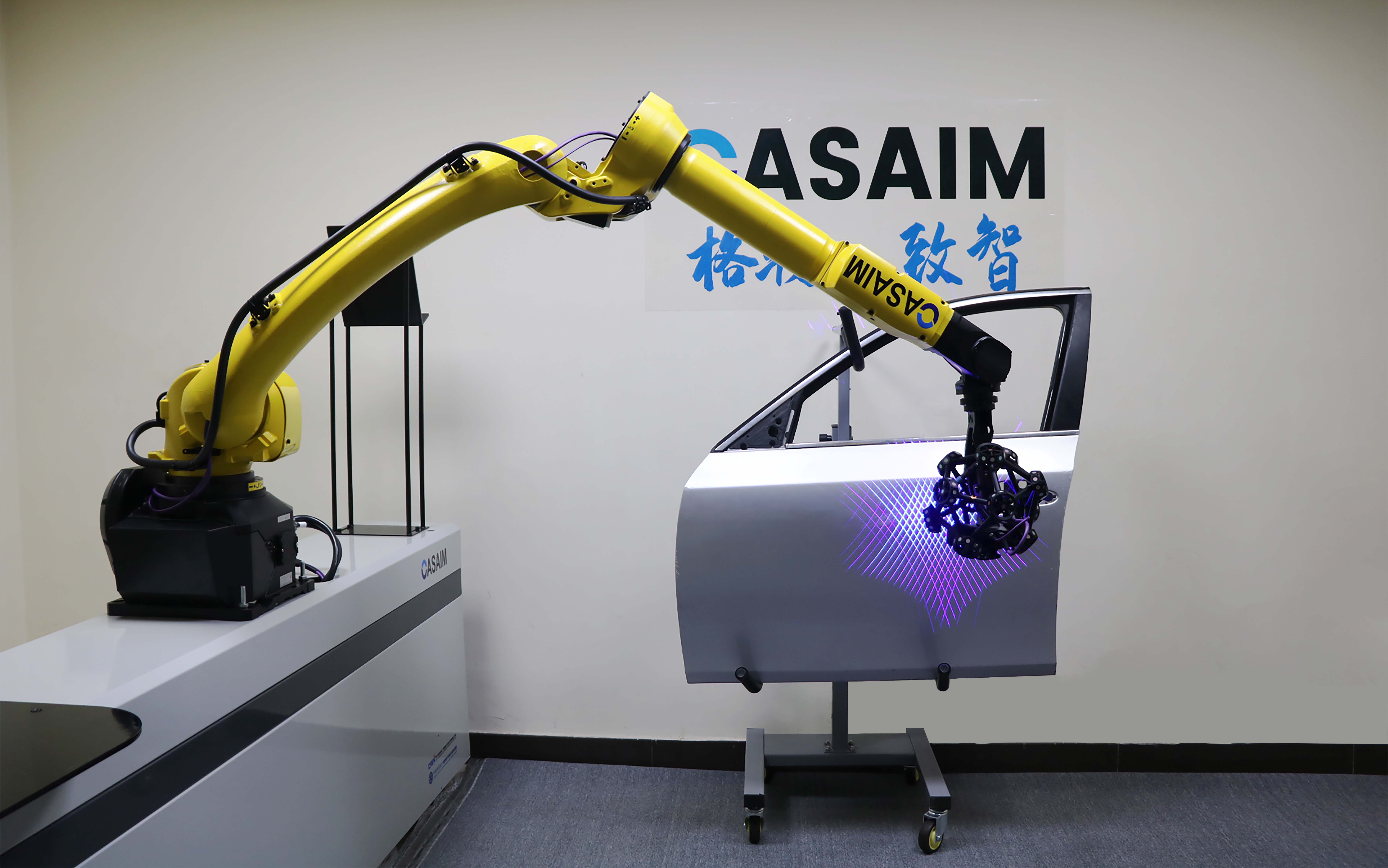汽车整车分析冲压车身车间自动化3D测量CASAIM光学自动化检测设备