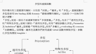 C++程式語言  第八章  8-1多型，晚期聯(lián)繫Late Binding和Virtual 虛擬函數(shù) - 第1節(jié)