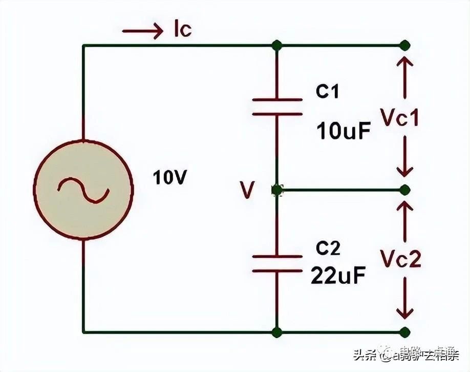 电容分压器电路计算示例