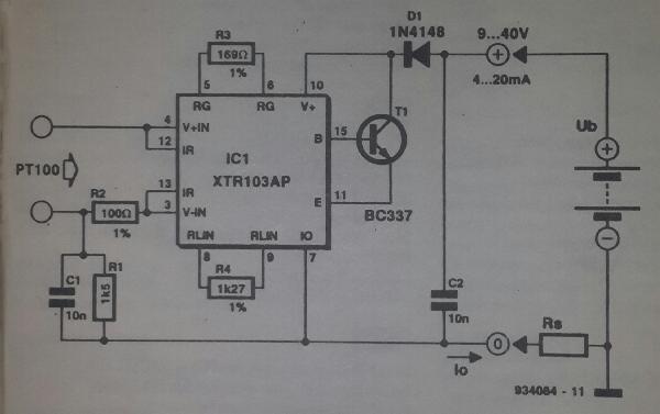 溫度-電<b class='flag-5'>流轉換器</b><b class='flag-5'>電路圖</b><b class='flag-5'>講解</b>