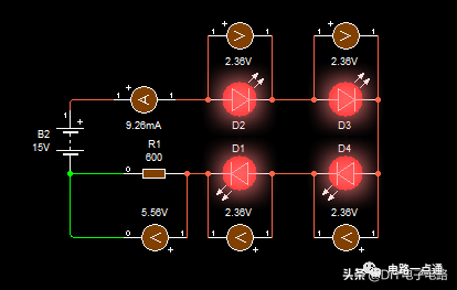 led灯串联/并联电路原理图 led灯串并联电阻的选择