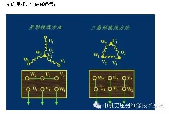 电动机三角形接法和星形接法的区别