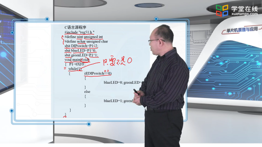  利用P1口驱动发光二级管(3)#单片机 