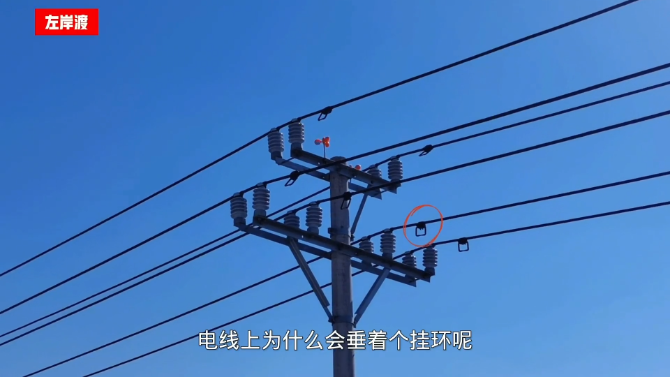 科普解疑：電線上為什么會垂著個掛環？驗電接地掛環通俗講解 