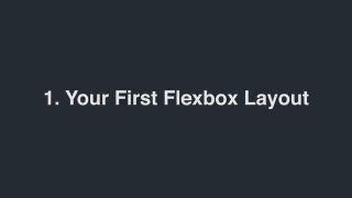 CSS Flexbox课程_第1节 #硬声创作季 