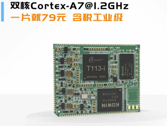 【全球首發(fā)】雙核Cortex-A7@1.2GHz，僅79元起！#全志科技 #T113 