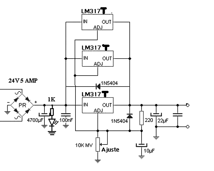 LM317可变电源电路图讲解