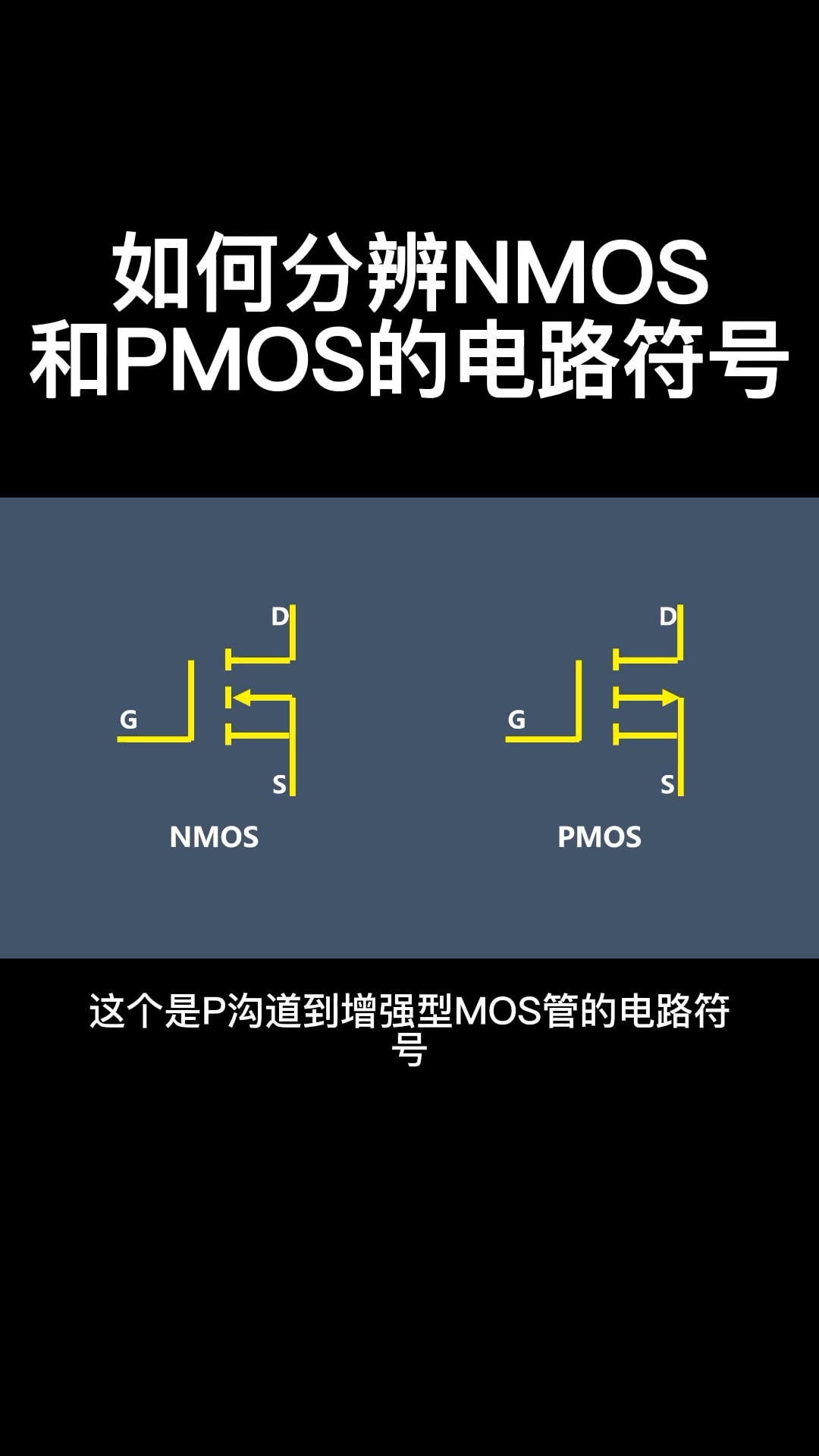 如何分辨NMOS和PMOS的電路符號#從入門到精通，一起講透元器件！ 
