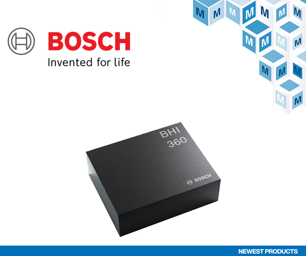 貿澤備貨Bosch BMM350磁力計 為3D、虛擬和增強現實、室內導航等領域提供支持