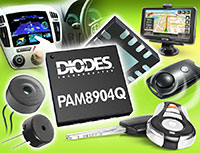 PAM8904Q 车用 18 Vpp 输出压电发声器驱动器