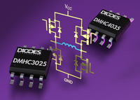 DMHC3025LSD 和 DMHC4035LSD MOSFET H 桥电路