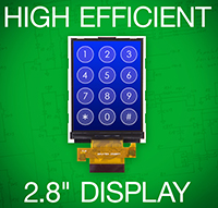 高效率 LED 背光式 2.8&quot; TFT LCD