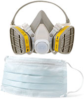 一次性和可重复使用的呼吸器和面罩