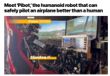 世界上首个仿人机器人飞行员PIBOT问世