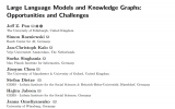 大型语言模型与知识图谱：机遇与挑战