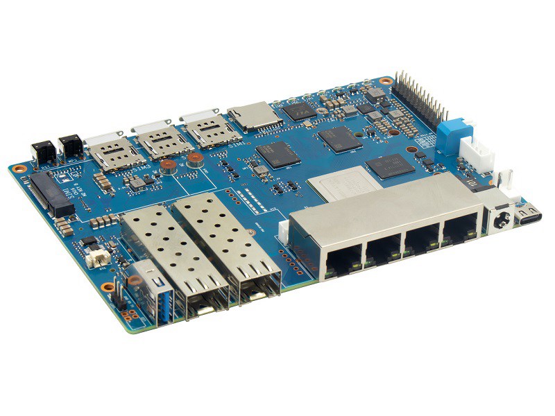 Banana Pi BPI-R4采用MediaTek MT7988A (Filogic 880)芯片设计， 旨在成为家庭网络项目的核心