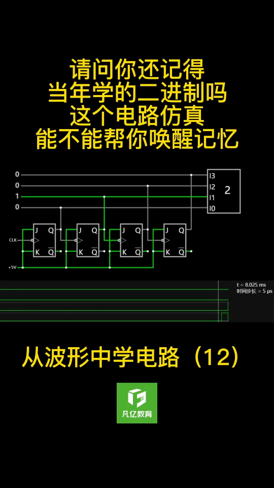 你还记得当年学的二进制吗？这个电路能不能帮你回忆起