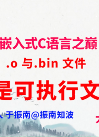 330集（60.3.#100)-o 与.bin 文件，谁是可执行文件？