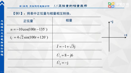 正弦量相量例题#电路 