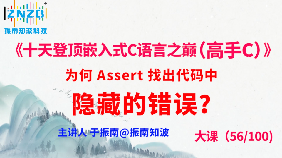 310集（56.3#100)为何 Assert 找出代码中隐藏的错误？